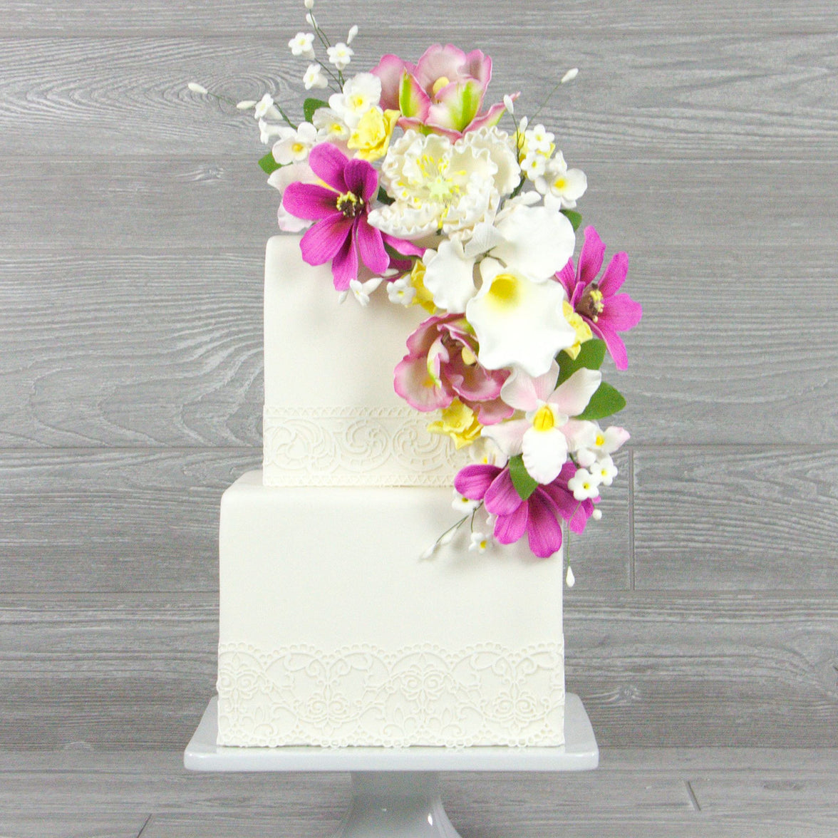 Global Sugar Art Cosmos Sugar Cake Flowers, Pink, Large, 3 Count by Chef Alan Tetreault