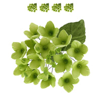 Hydrangea Blossoms Sprays, Sugar Cake Flowers by Global Sugar Art, 4 Count, Green