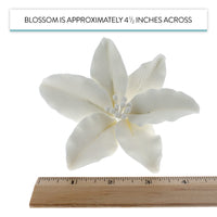 Easter Lily Sugar Flowers, Casablanca Lilies by Global Sugar Art, Extra Large, White, 3 Count