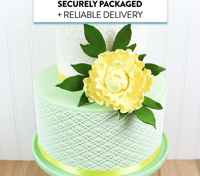 Peony Leaf  Spray  Cake Decoration by Chef Alan Tetreault, Global Sugar Art, 2 Count