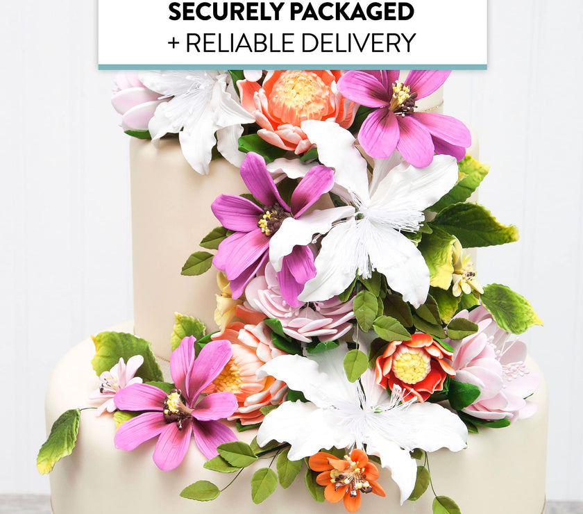 Protea Sugar Cake Flowers by Global Sugar Art, Assortment, 3 Count