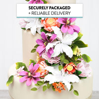 Protea Sugar Cake Flowers by Global Sugar Art, Assortment, 3 Count