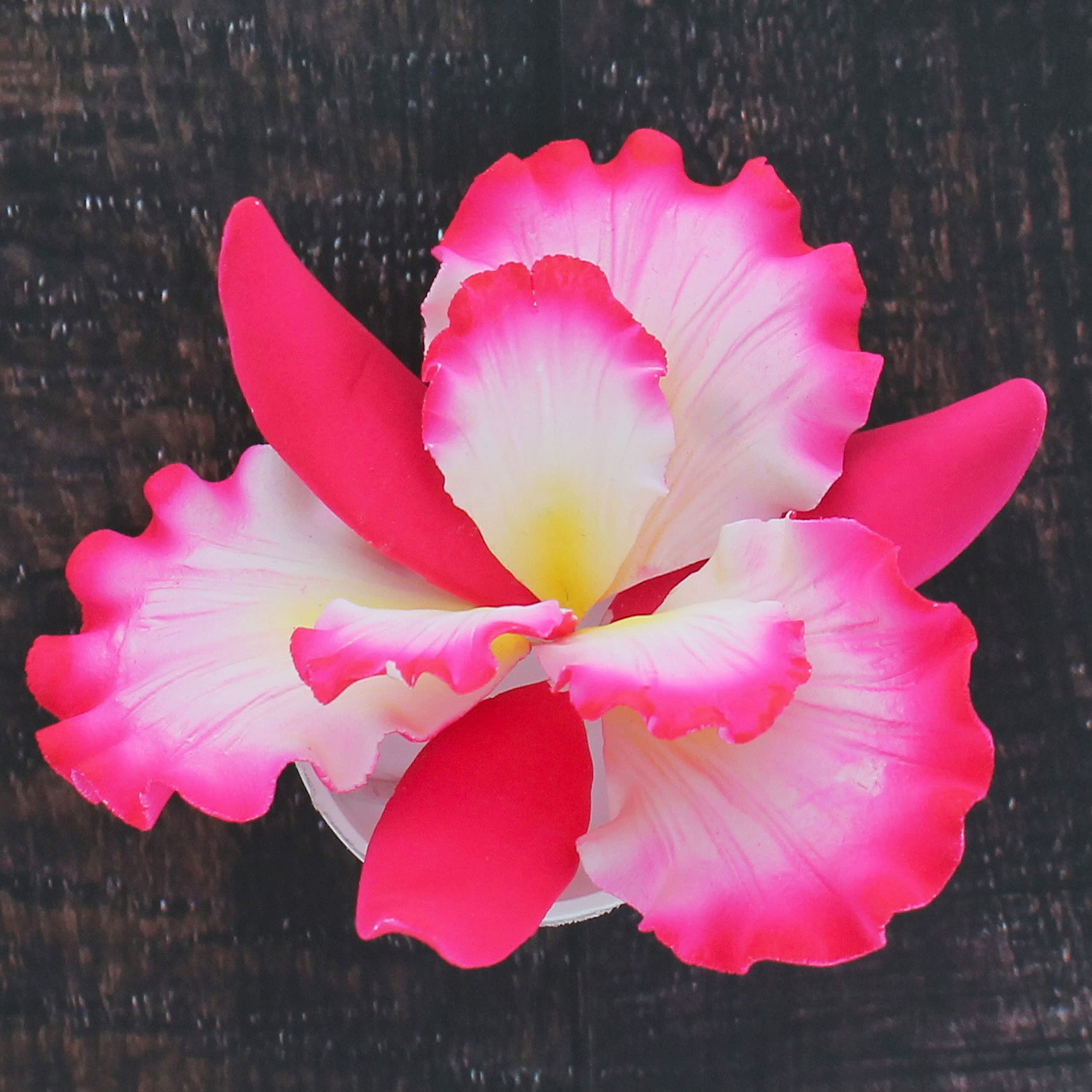 Dutch Iris Sugar Cake Flower, Cake Topper by Global Sugar Art, Pink