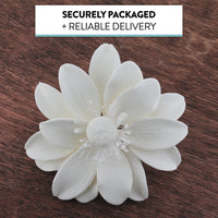 Global Sugar Art Sugar All White Anemone by Chef Alan Tetreault, 3 Count