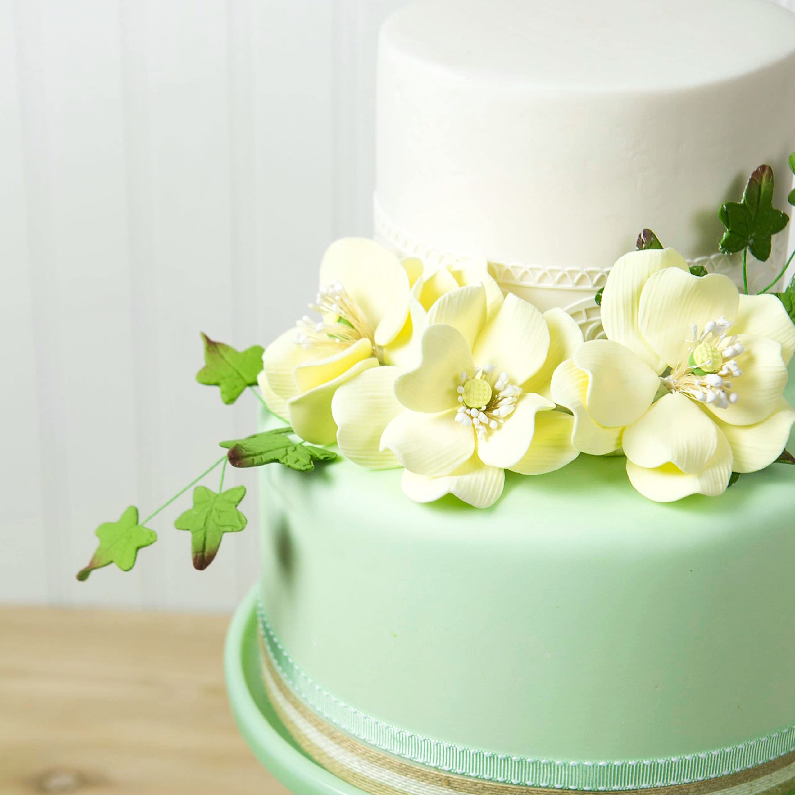 Wild Roses, Dogwood Rose Sugar Cake Flowers, by Global Sugar Art, Yellow