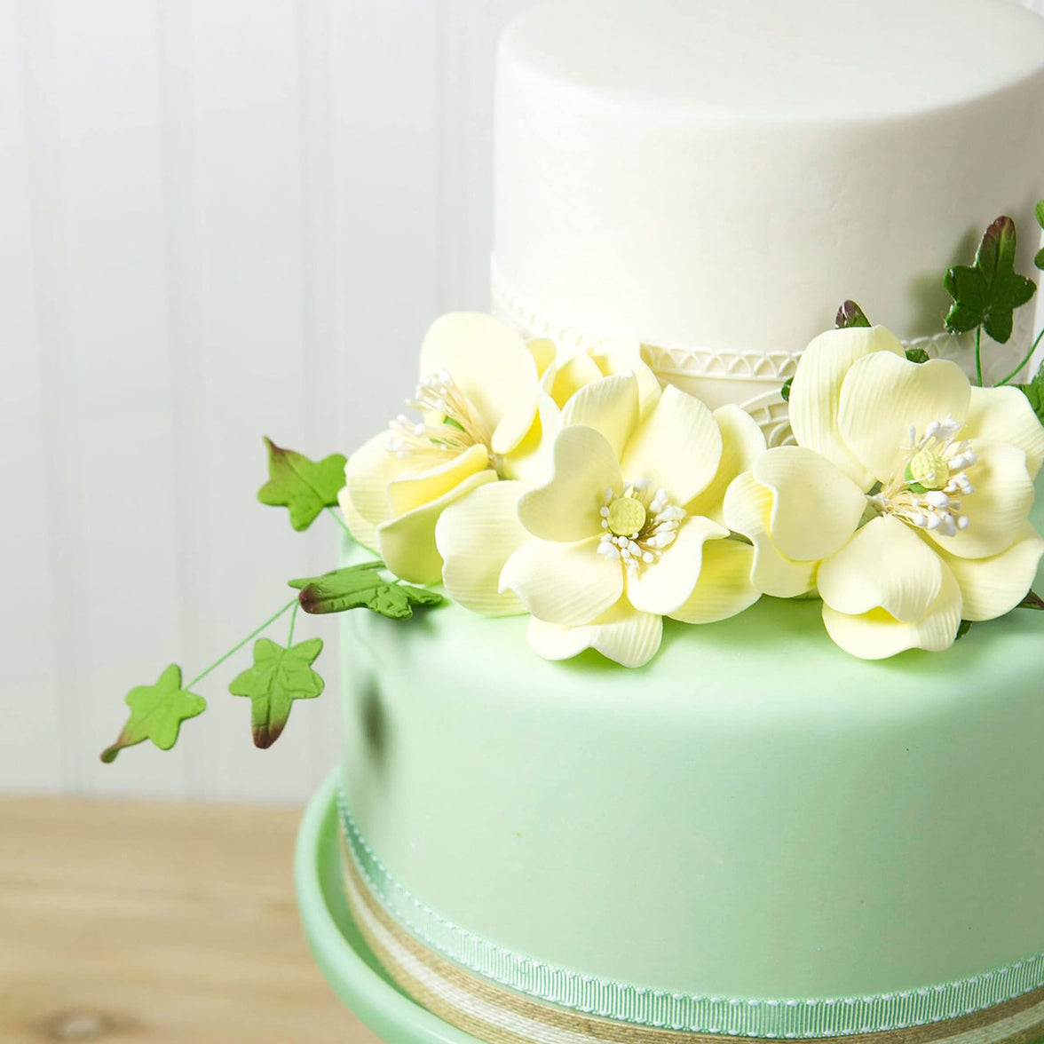 Wild Roses, Dogwood Rose Sugar Cake Flowers, by Global Sugar Art, Yellow