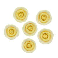 Premium Roses for Decorating Cakes and Cupcakes, by Global Sugar Art, Medium, Lavender Pink Yellow Peach