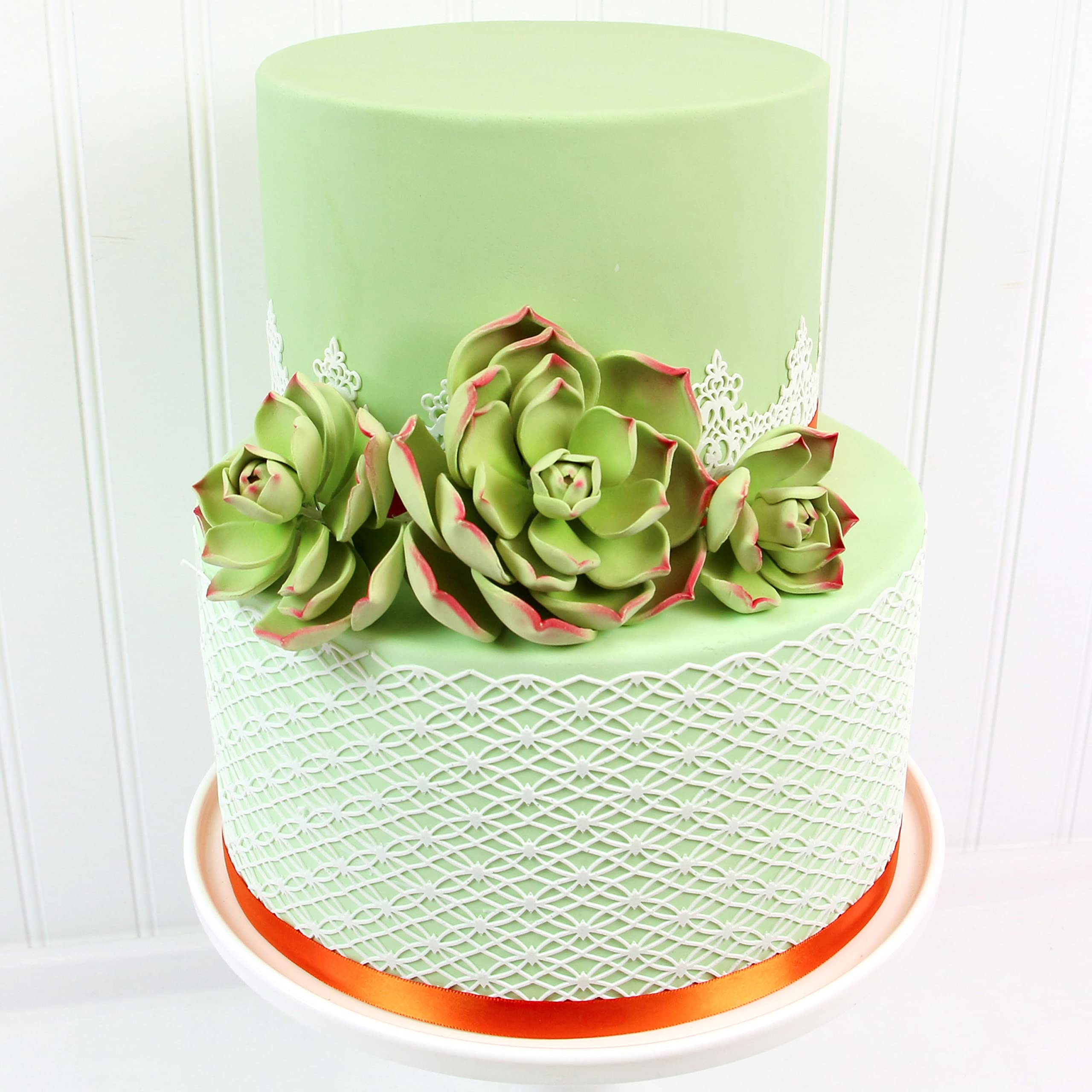 Global Sugar Art Succulent Parva Large Cake Flower with Wire, 1 Count by Chef Alan Tetreault