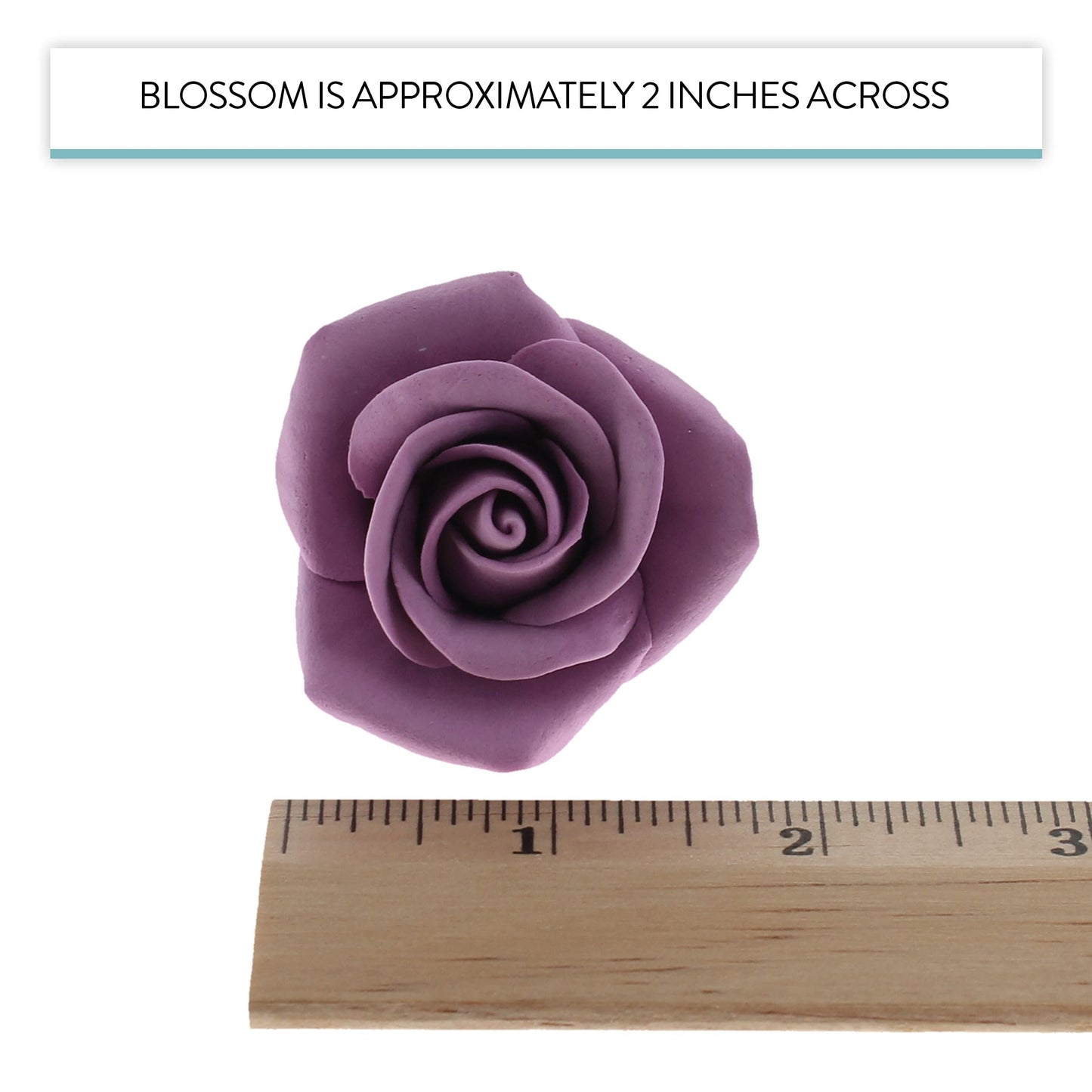 Lavender Peace Rose Kit with Leaves, 2-inch, 14-Piece Set