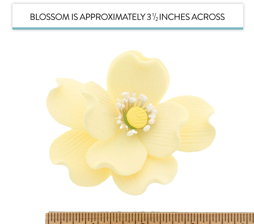 Wild Roses, Dogwood Rose Sugar Cake Flowers, by Global Sugar Art, Yellow