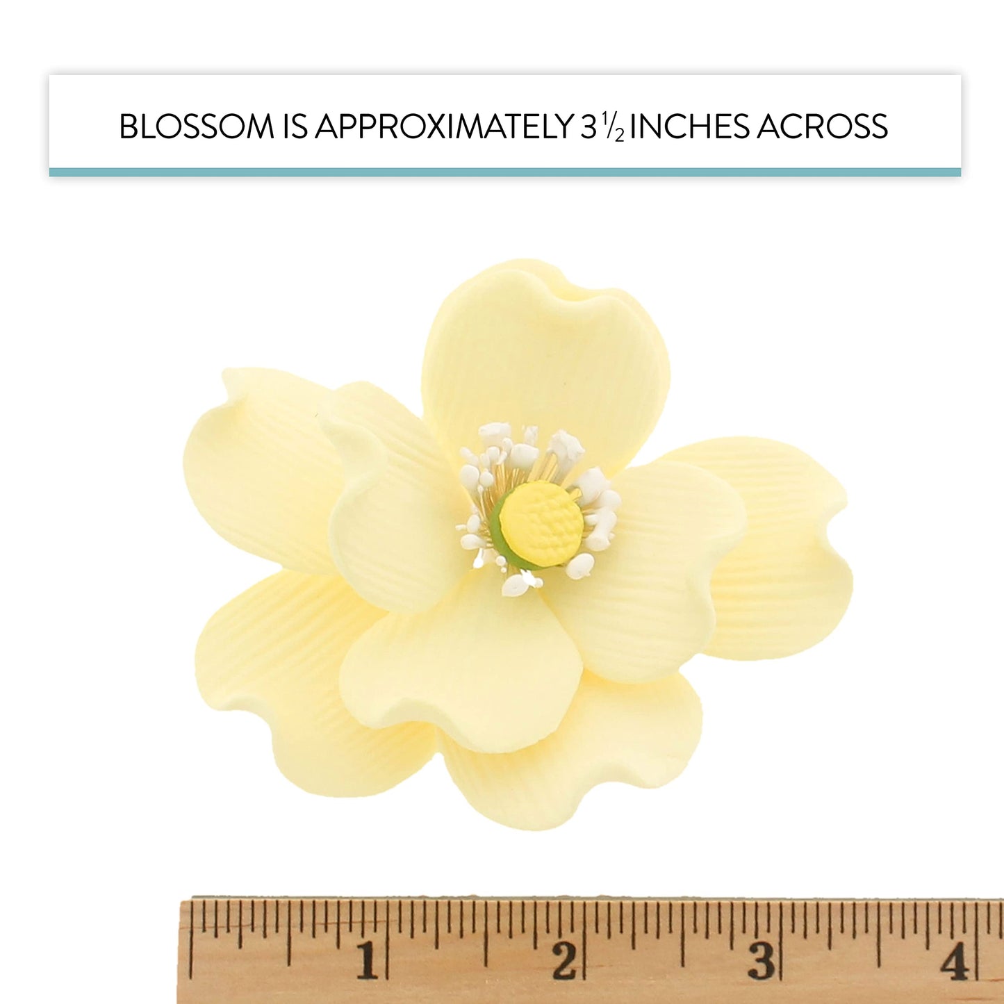 Pale Yellow Dogwood Rose, 4 Count