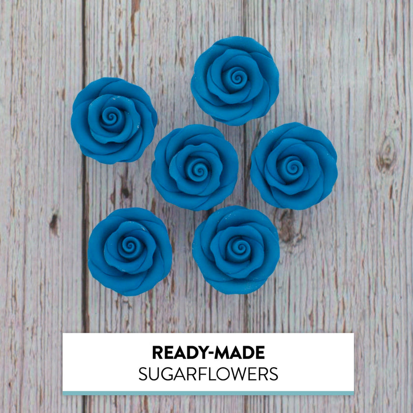 Premium Roses for Decorating Cakes and Cupcakes, by Global Sugar Art, Medium, Lavender Pink Yellow Peach