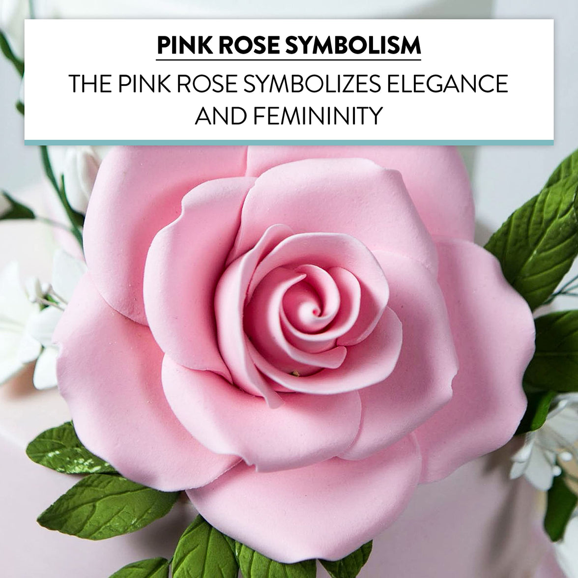 Jumbo Rose Sugar Cake Flowers by Global Sugar Art, Pink