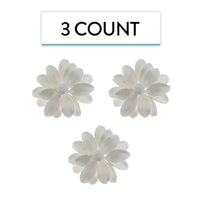 Global Sugar Art Sugar All White Anemone by Chef Alan Tetreault, 3 Count