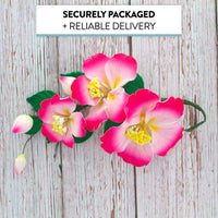 Orchid Sugar Cake Flowers, Camellia Orchid Spray, by Global Sugar Art, Pink