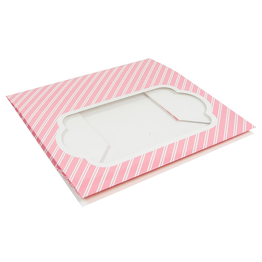 Global Sugar Art Quarter Sheet Cake & Cupcake Box with Window and Cupcake Insert, Auto-Popup, 14 x 10 x 4 Inches, 5 Count