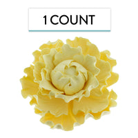 Premium Peony Sugar Flower by Global Sugar Art, Yellow