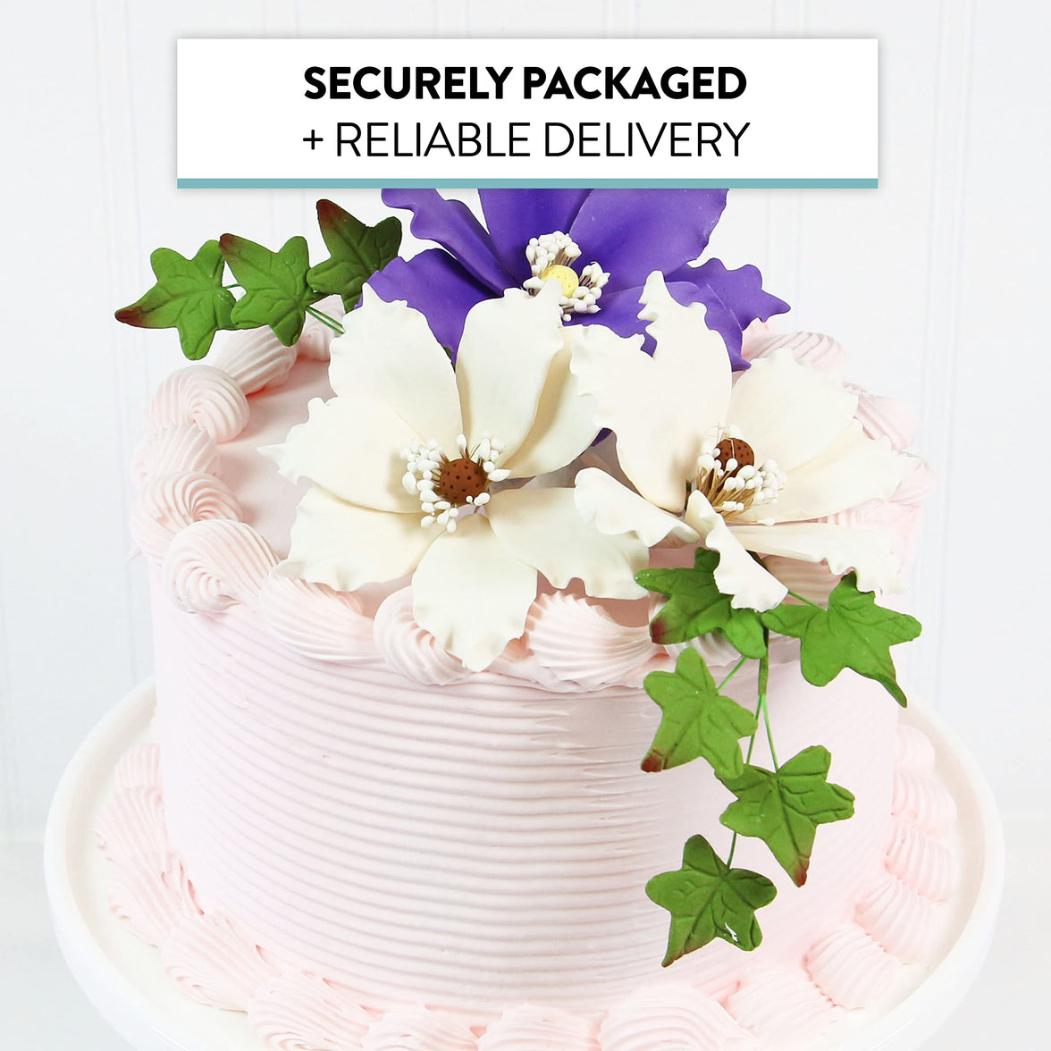 Ivy Leaf  Spray  Cake Decoration by Chef Alan Tetreault, Global Sugar Art, 5 Count