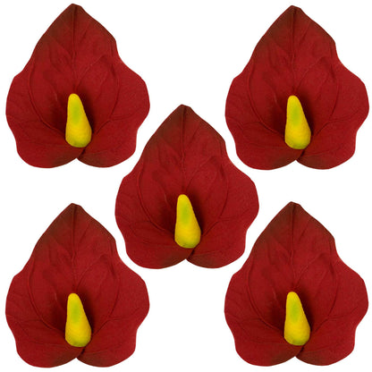 Red Anthurium, Small, 5 Count