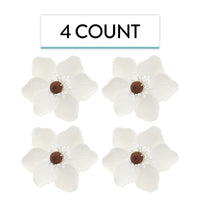 Global Sugar Art Sugar White and Brown Anemone by Chef Alan Tetreault, 4 Count