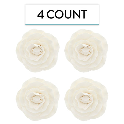 White Peony Rose, 4 Count