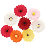 Global Sugar Art Gerbera Daisy Sugar Cake Flowers, Mixed Colors, 8 Count by Chef Alan Tetreault