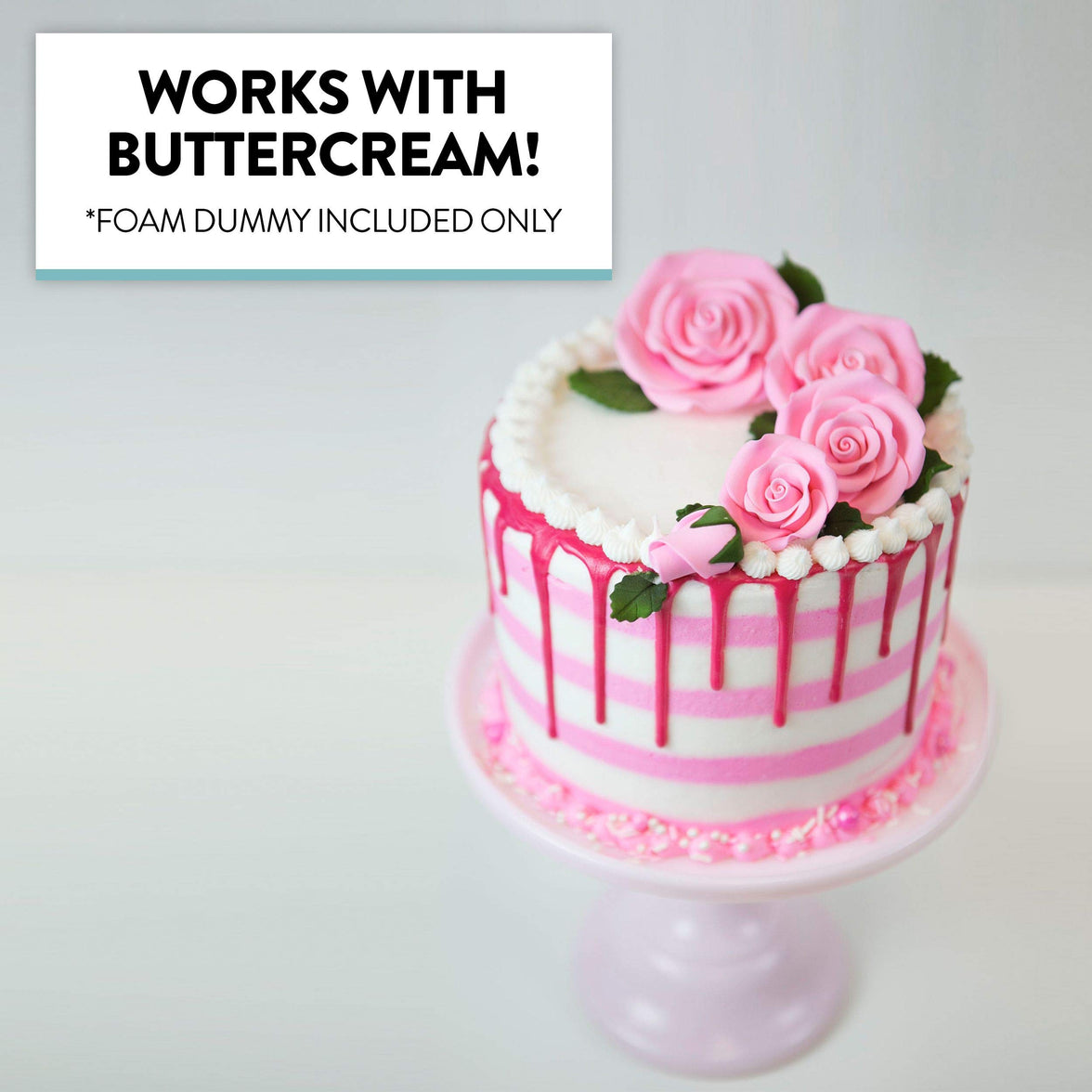 5 Inch Cake Round Cake Dummy – Styrofoam Fake Cake for Decorating, Display & Practice, by Global Sugar Art