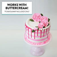 8 Inch Cake Round Cake Dummy – Styrofoam Fake Cake for Decorating, Display & Practice, by Global Sugar Art
