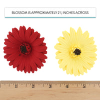 Global Sugar Art Gerbera Daisy Sugar Cake Flowers, Mixed Colors, 8 Count by Chef Alan Tetreault