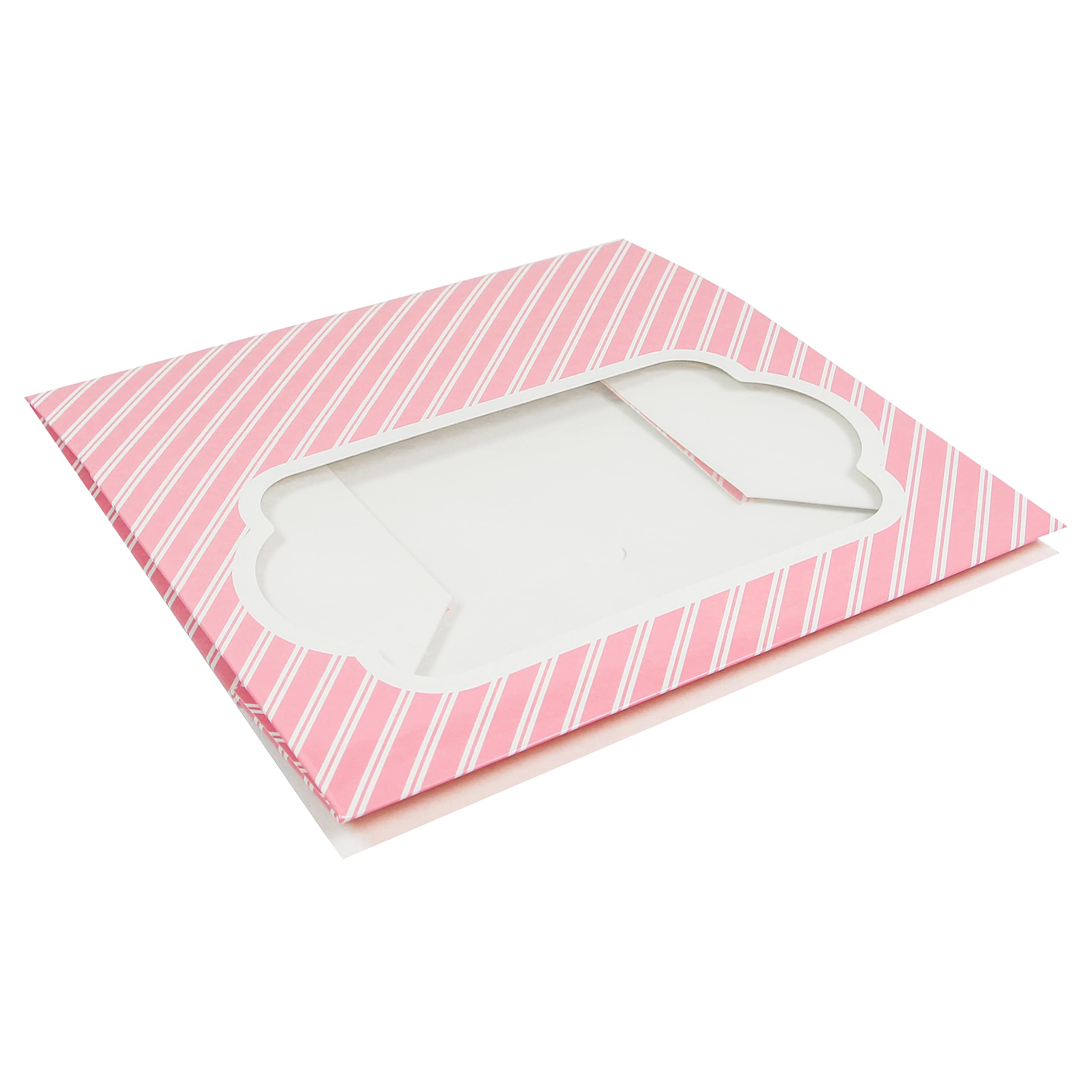 Global Sugar Art Auto-Popup Cupcake Box Muffin Box with Insert and Window, 10 x 7 x 4 Inches