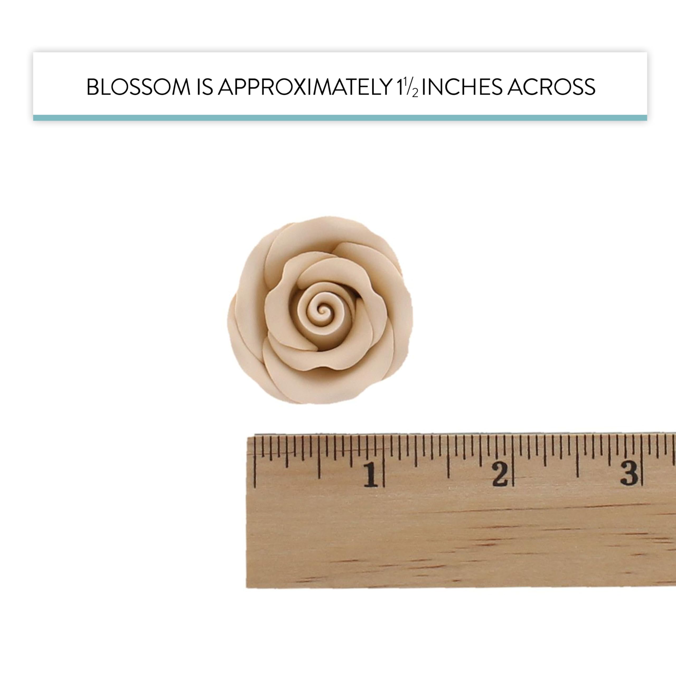 Premium Roses for Decorating Cakes and Cupcakes, by Global Sugar Art, Medium, Lavender Pink Yellow Peach