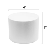 4 Inch Cake Round Cake Dummy – Styrofoam Fake Cake for Decorating, Display & Practice, by Global Sugar Art
