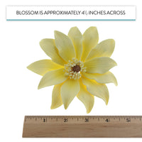 Tranquil Water Flowers, Decorative Sugar Cake Flowers by Global Sugar Art, 3 Count, Yellow