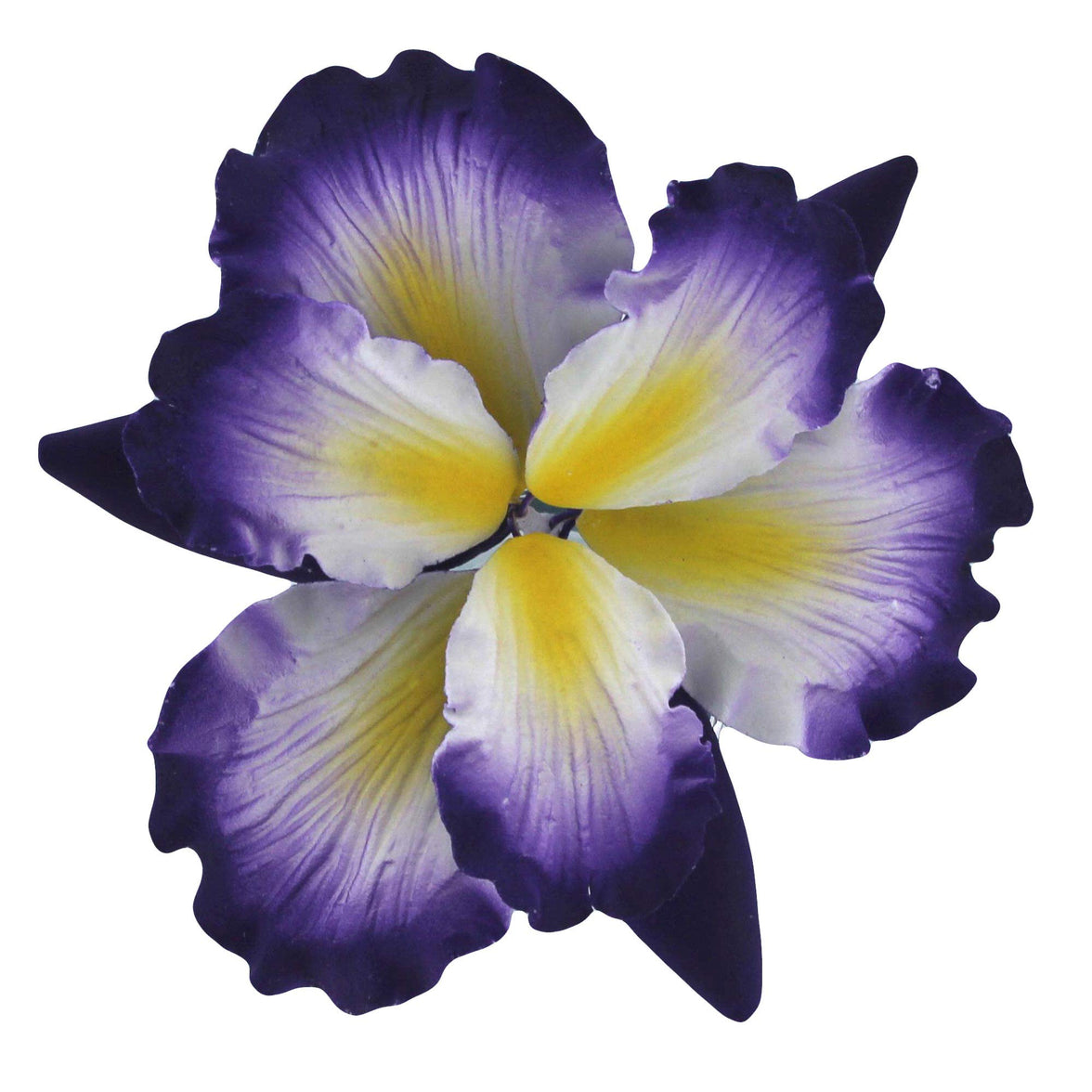 Dutch Iris Sugar Cake Flower, Cake Topper by Global Sugar Art, Purple