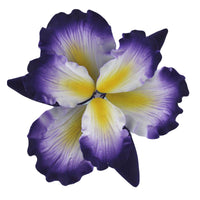 Dutch Iris Sugar Cake Flower, Cake Topper by Global Sugar Art, Purple