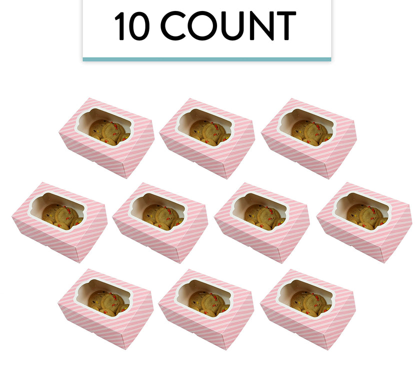 Global Sugar Art Auto-Popup 1/8 Sheet Box with Window, 10 x 7 x 4 Inches