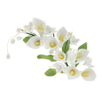 Sugar Lilies, Lily Flower Sprays, Cake Toppers by Global Sugar Art, Calla Lily Cascade Spray