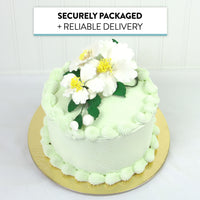 Orchid Sugar Cake Flowers, Camellia Orchid Spray, by Global Sugar Art, White