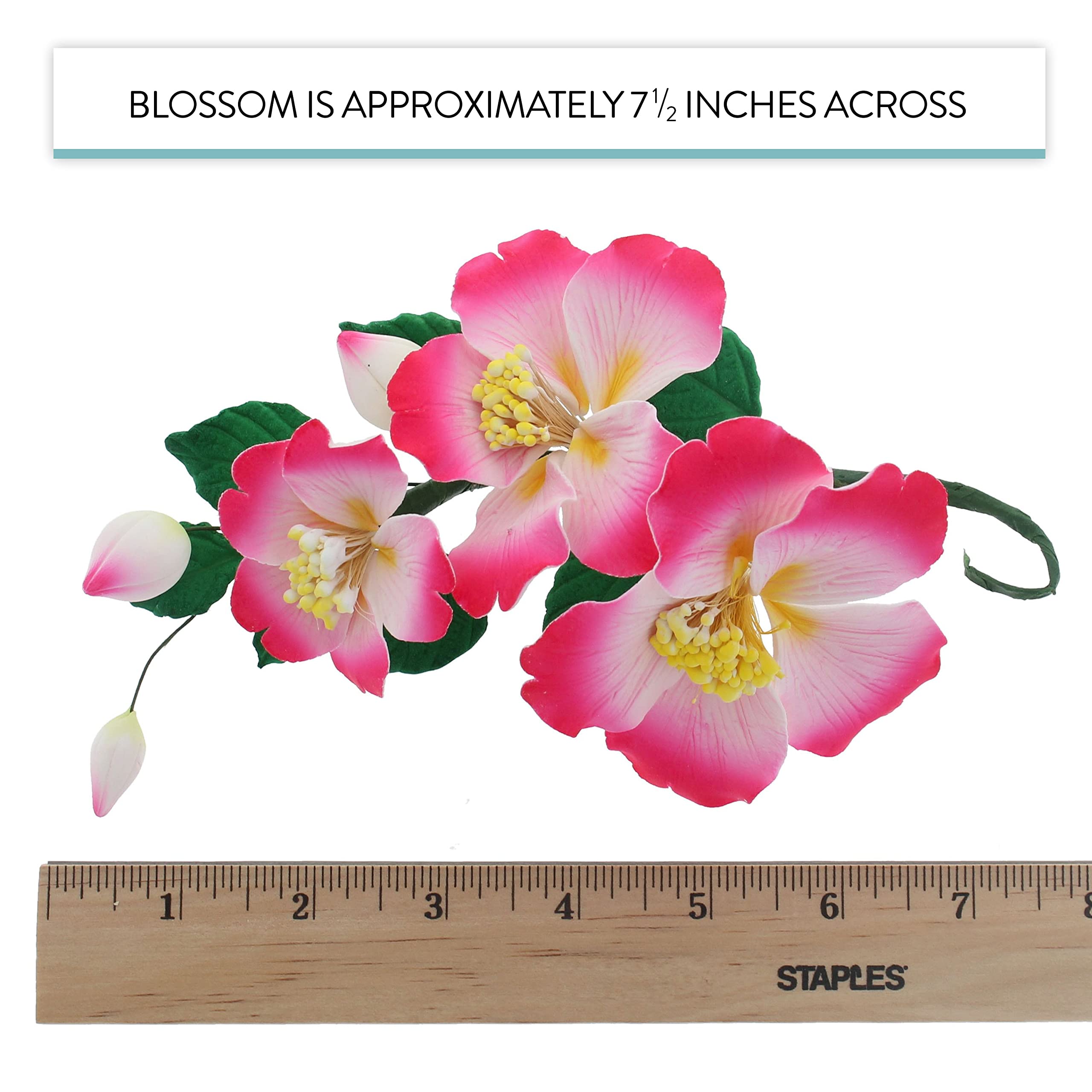 Orchid Sugar Cake Flowers, Camellia Orchid Spray, by Global Sugar Art, Pink