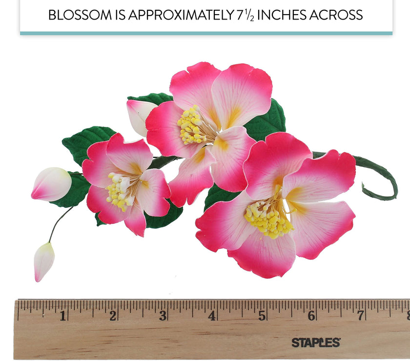 Orchid Sugar Cake Flowers, Camellia Orchid Spray, by Global Sugar Art, Pink