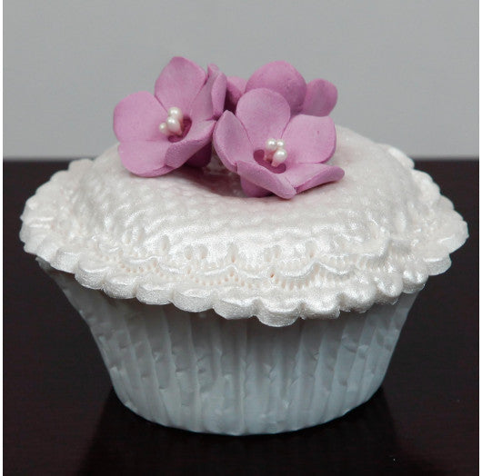 Global Sugar Art Blossom Sugar Cake Flowers with Pearl Stamens, Dusty Rose, by Chef Alan Tetreault