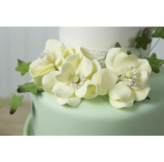 Wild Roses, Dogwood Rose Sugar Cake Flowers, by Global Sugar Art, Yellow