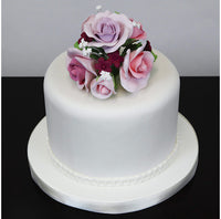 Rose Bouquet Cake Decoration, Elegant Garden Rose Cake Topper, by Global Sugar Art, Pink and Lavender