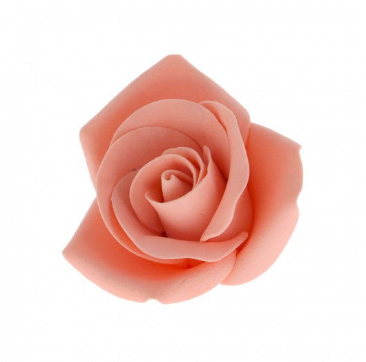 Peace Rose Sugar Flowers for Cake Decorating, by Global Sugar Art, Large, Apricot