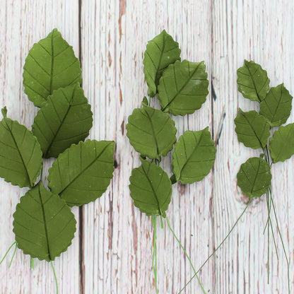 Rose Leaf Individual Leaves, Assorted Sizes