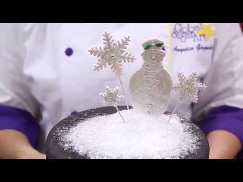 Snowman Chalkboard Cake