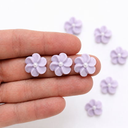 Mini Lavender Edible Flowers with Pearls